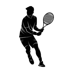 Tennis silhouette, Promax style