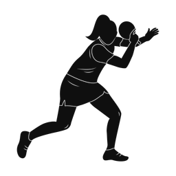 Table tennis silhouette, Promax style