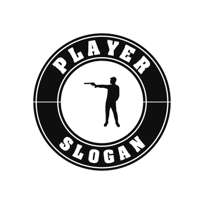Pistol Shooting Classic Name Logo – Design 3