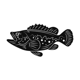 Grouper silhouette, Promax style