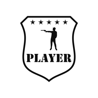 Pistol Shooting Classic Name Logo – Design 6