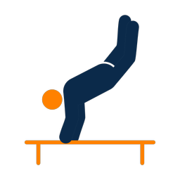 Parallel bars 2 colored clipart, Round style