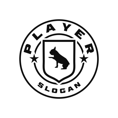 French Bulldog Classic Name Logo – Design 7