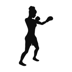 Boxing silhouette, Classic style