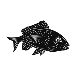 Red snapper silhouette, Promax style