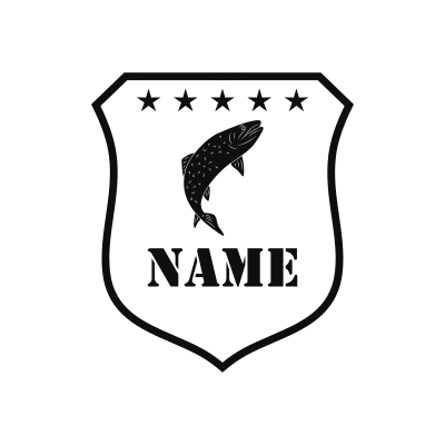 Fish Classic Name Logo – Design 13