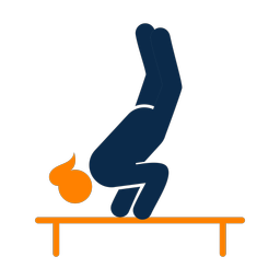 Parallel bars 2 colored clipart, Round style
