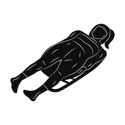 Luge silhouette, Promax style