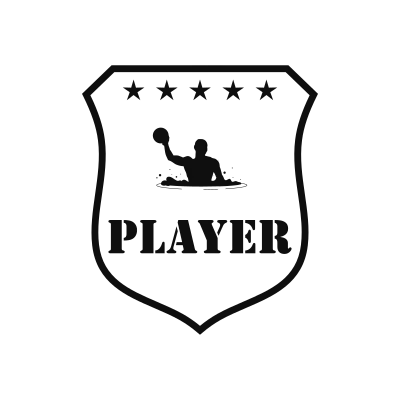 Water Polo Classic Name Logo – Design 6