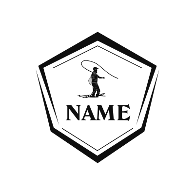 Fly Fishing Classic Name Logo – Design 11