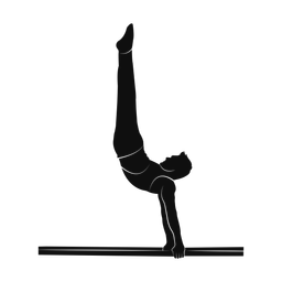 Parallel bars silhouette, Promax style