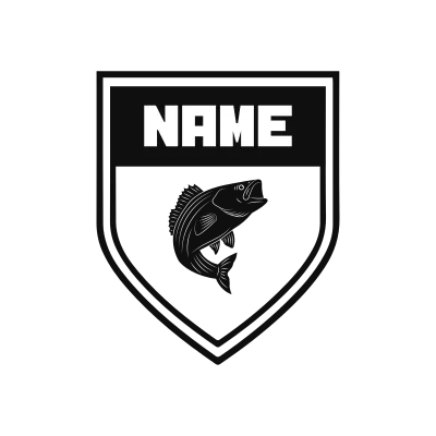 Striped Bass Classic Name Logo – Design 9