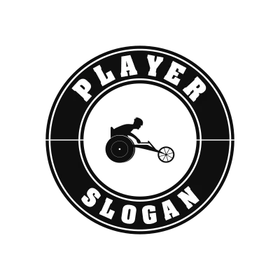 Wheelchair Racing Classic Name Logo – Design 3