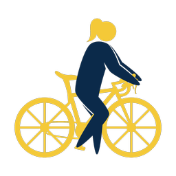 Cycling 2 colored clipart, Strike style