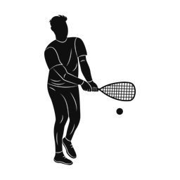Racquetball silhouette, Promax style