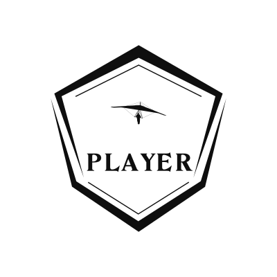 Hang Gliding Classic Name Logo – Design 4