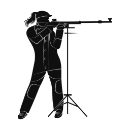 Rifle shooting silhouette, Promax style