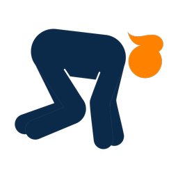 Running 2 colored clipart, Round style