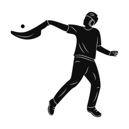 Jai alai silhouette, Promax style