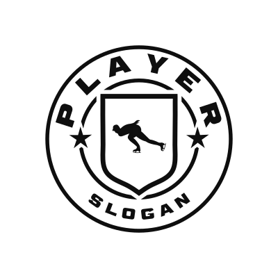 Speed Skating Classic Name Logo – Design 7