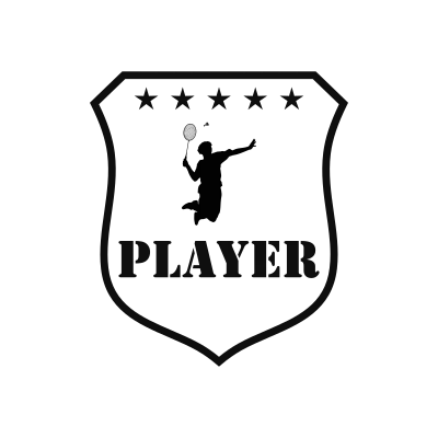 Badminton Classic Name Logo – Design 6