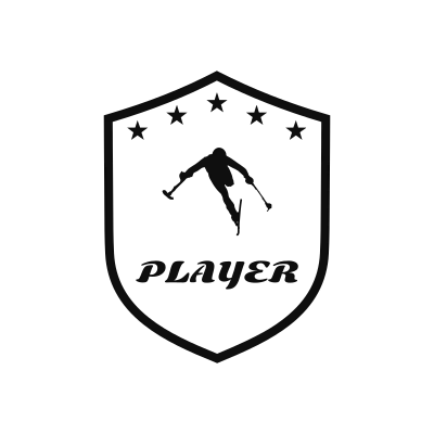 Para Downhill Skiing Classic Name Logo – Design 5
