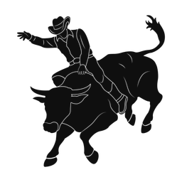 Rodeo silhouette, Promax style