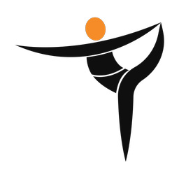 Yoga 2 colored clipart, Motion style
