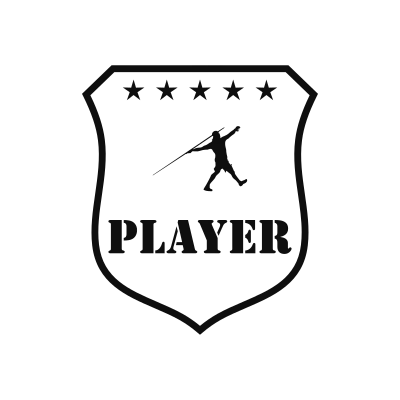 Javelin Throw Classic Name Logo – Design 6