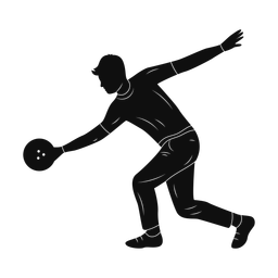 Bowling silhouette, Promax style