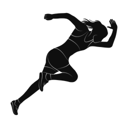 Running silhouette, Promax style