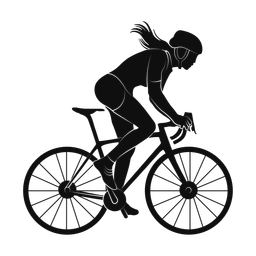 Cycling silhouette, Promax style