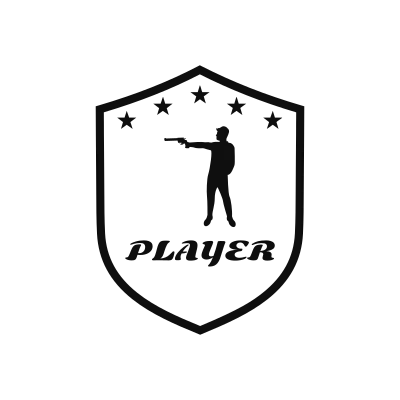 Pistol Shooting Classic Name Logo – Design 5