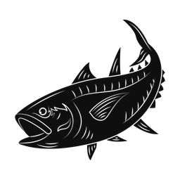 Bluefin tuna silhouette, Promax style