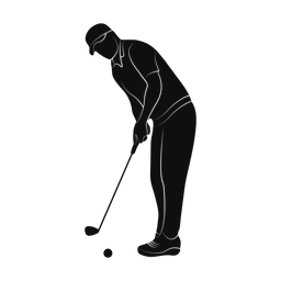 Golf silhouette, Promax style