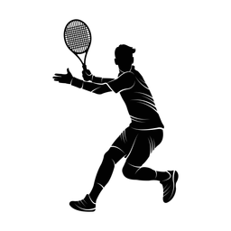 Tennis silhouette, Promax style