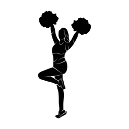 Cheerleading silhouette, Promax style