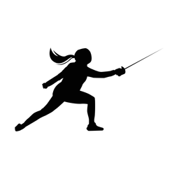 Fencing silhouette, Classic style