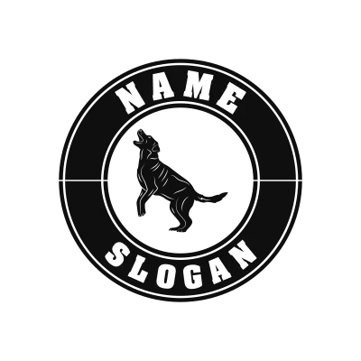 Labrador Retriever Classic Name Logo – Design 10