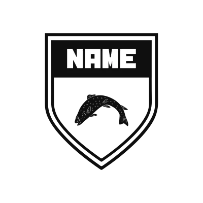 Brook Trout Classic Name Logo – Design 9