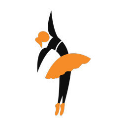 Ballet 2 colored clipart, Motion style