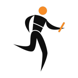 Relays 2 colored clipart, Motion style