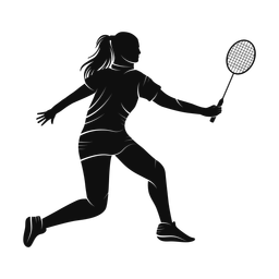 Badminton silhouette, Promax style