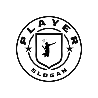 Badminton Classic Name Logo – Design 7