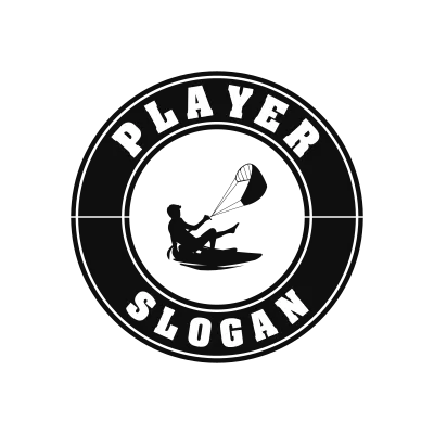 Kitesurfing Classic Name Logo – Design 3