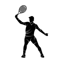 Tennis silhouette, Promax style