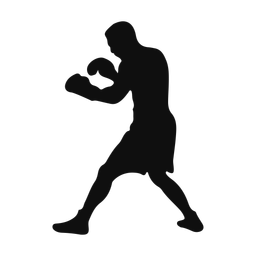 Boxing silhouette, Classic style