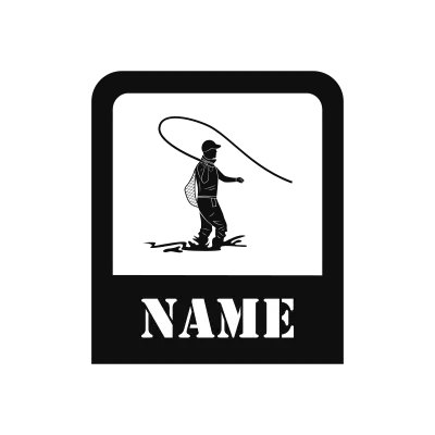 Fly Fishing Classic Name Logo – Design 8