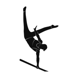 High bar silhouette, Promax style