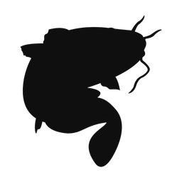 Cat fish silhouette, Classic style